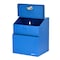 Adiroffice Wall Mountable Steel Locking Suggestion Box, Blue, PK2 ADI631-01-BLU-2pk - alternate 5